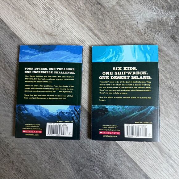 Gordon Korman Book Set 2 Dive Island Scholastic Young Reader - Picture 3 of 5